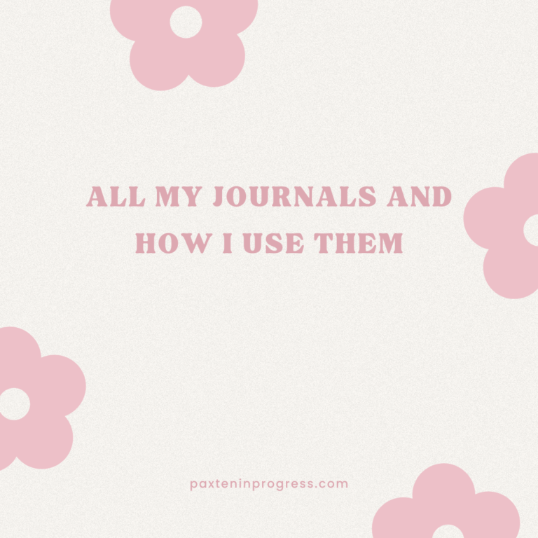 All My Journals and How I Use Them